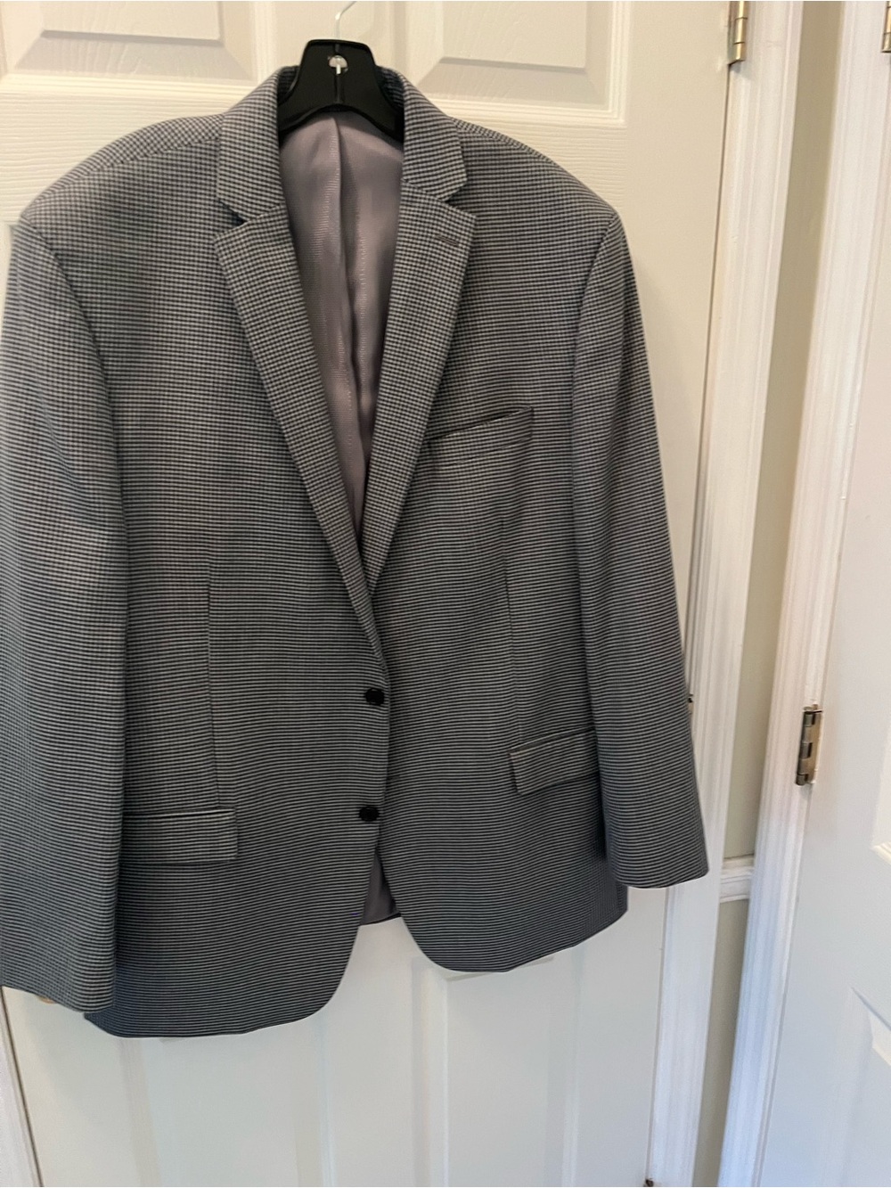 Michael Kors Charcoal Micro-Check Sport Coat
